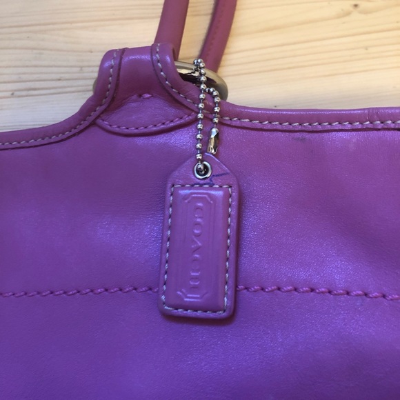 Coach XL SoHo PinkLeather Bleecker Tote Bag Carryall - Picture 6 of 16